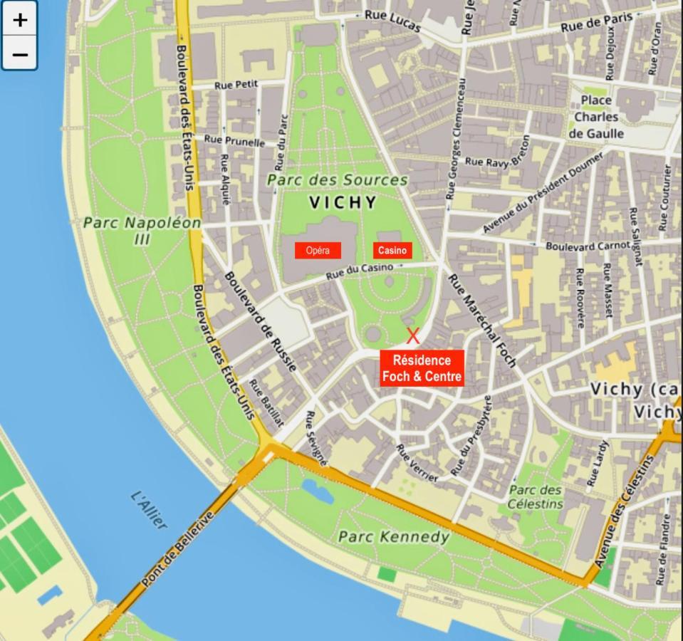Le Vichy Centre, Spacieux Et Cosy T2 Avec Vue, Au Calme Exterior photo